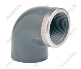 Угол 90° c металлическим кольцом EFFAST d20x1/2