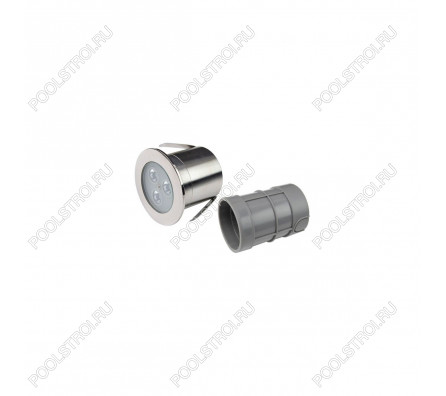 Прожектор светодиодный Aquaviva HJ-RC-SS75, 3led 3W NW (AISI-316) + закладная