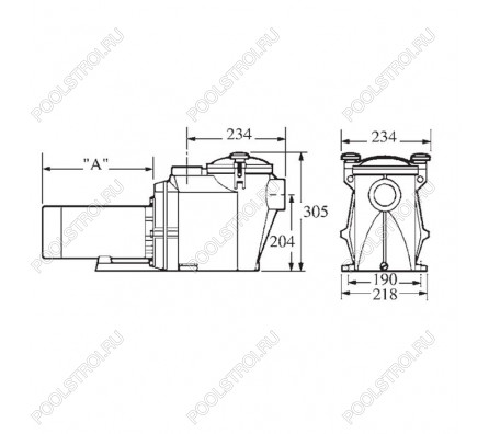 Насос для бассейна Hayward RS II RS3016VSTD (19.5м³/ч 1.1кВт 220В)
